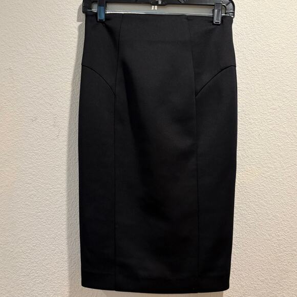 Milly NWT Women's Black High Waist Pencil Skirt Size S - Picture 2 of 7